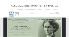 Desktop Screenshot of amiciperlamusica.com