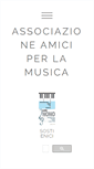 Mobile Screenshot of amiciperlamusica.com